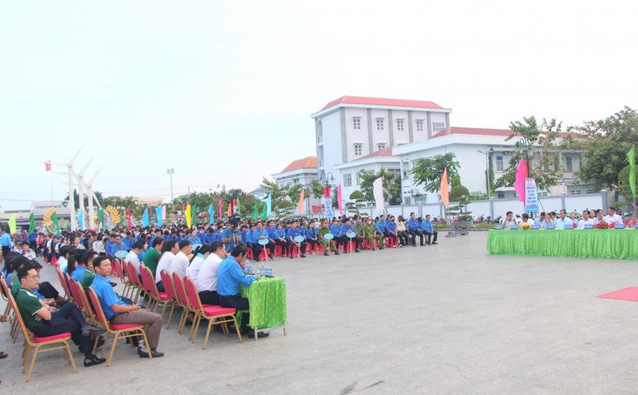 Quang cảnh lễ khởi động “Tháng Thanh niên” Bạc Liêu năm 2025.