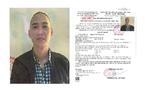 Quyết định truy nã đối tượng Nguyễn Sỹ Tuấn Anh. Ảnh: CAHN