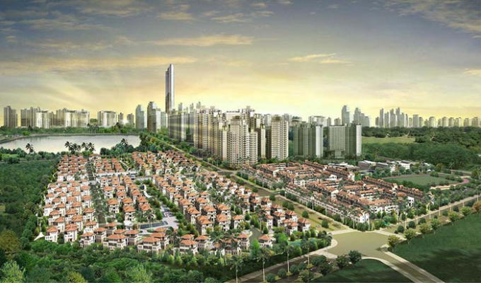 Phối cảnh dự án khu đô thị Bắc An Khánh.