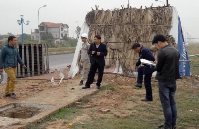 Hiện trường vụ cướp.