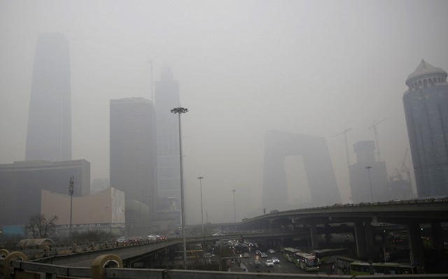 Tại các khu vực gần thủ đô Bắc Kinh, người ta đã ghi nhận mức độ nguy hiểm của các chất ô nhiễm trong không khí.