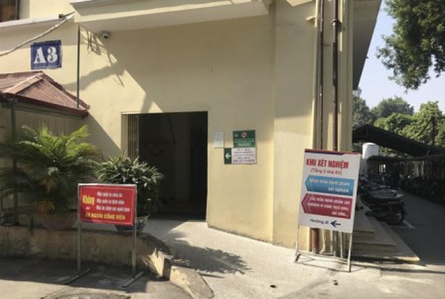 Khoa Vi sinh y học Bệnh viện đa khoa Xanh Pôn - nơi xảy ra vụ gian lận xét nghiệm. (Nguồn: tienphong.vn)