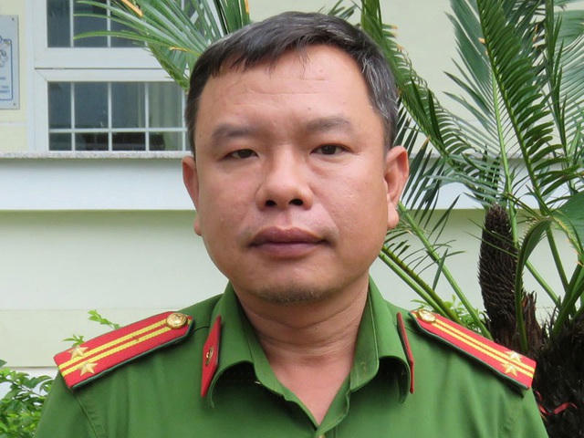 Cựu trung tá Nguyễn Việt Cường khi còn công tác trong ngành Công an