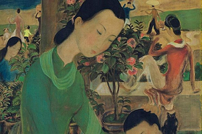 Bức tranh gần triệu USD của họa sĩ Lê Phổ.