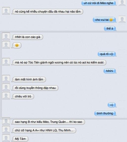 Đàn chị Hà Hồ cũng xuất hiện trong cuộc nói chuyện này.