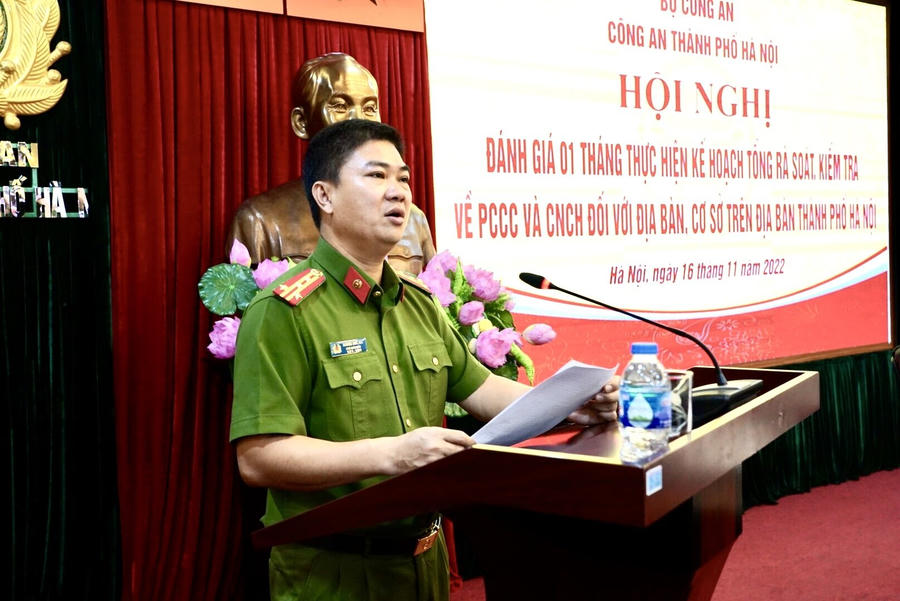 Đại tá Dương Đức Hải - Phó Giám đốc CATP Hà Nội.