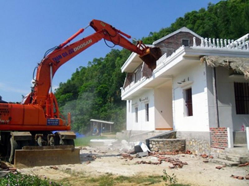 Một công trình xây trái phép trên đất nông nghiệp bị buộc tháo dỡ, khôi phục lại hiện trạng