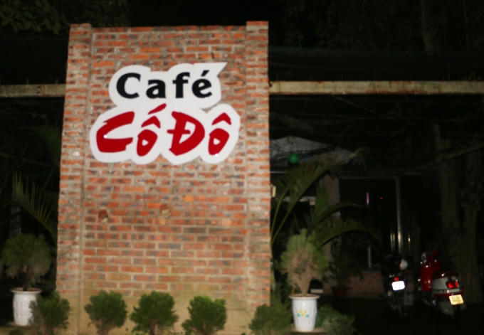 Quán cafe, nơi xảy ra vụ cháy đêm qua.