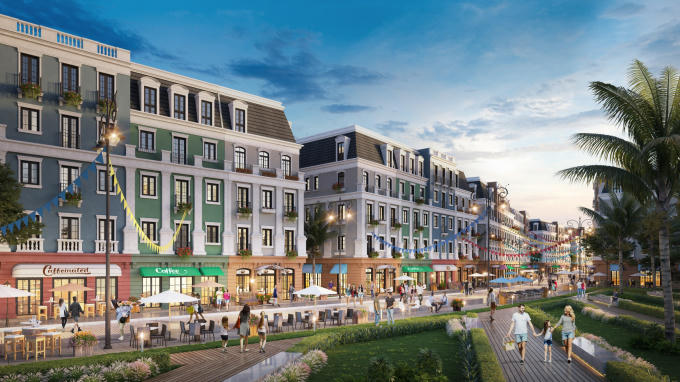 Phối cảnh khu Boutique Shophouse Melodia đang được săn đón trên thị trường