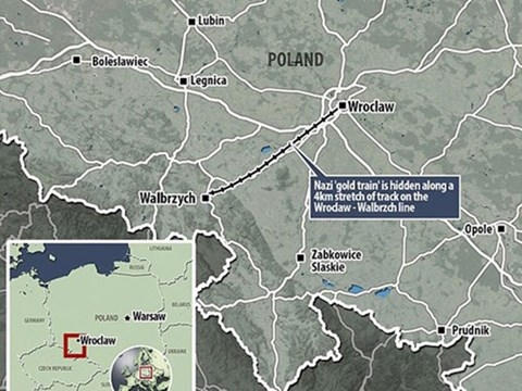 Khu vực được cho là có con tàu chở vàng.