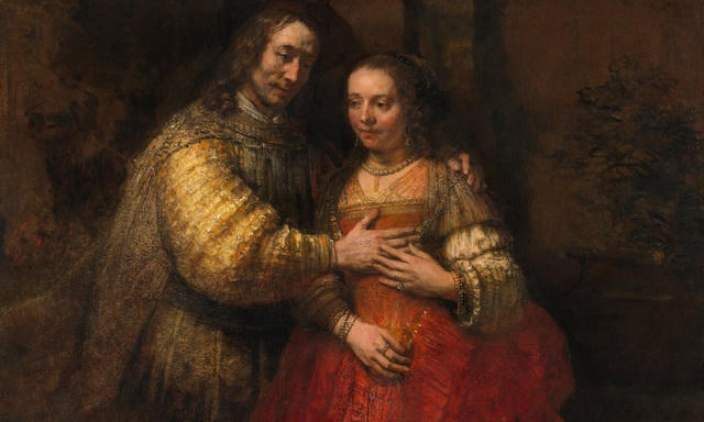 Bức “The Jewish Bride” (Cô dâu Do Thái - thực hiện năm 1666) - Danh họa Rembrandt