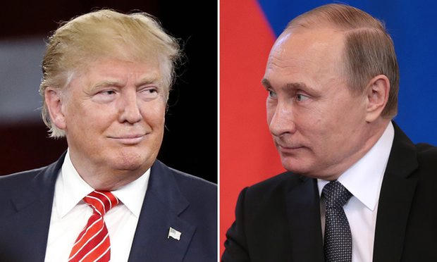 Tổng thống Nga Vladimir Putin (phải) và tân Tổng thống Mỹ Donald Trump. (Ảnh: Getty)