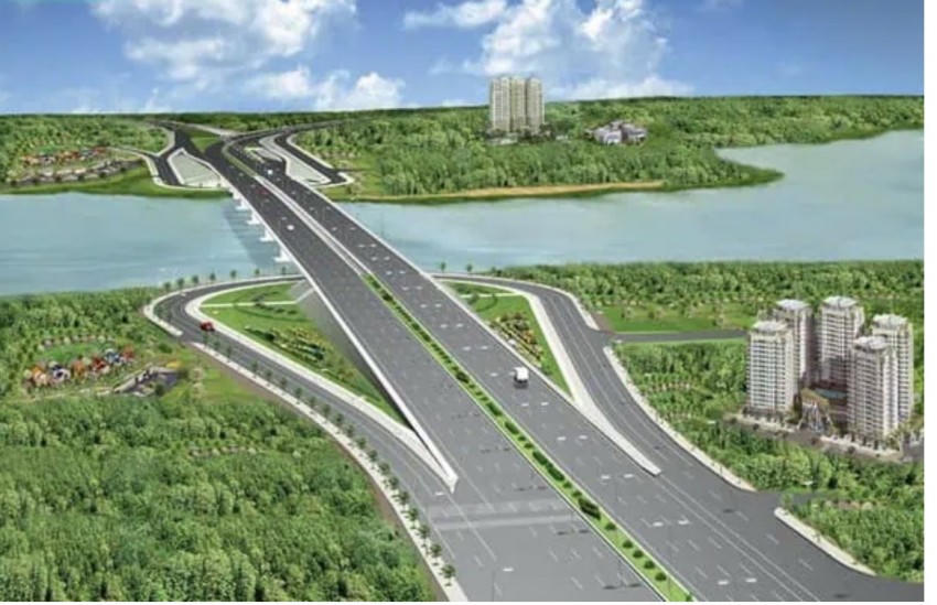 Phối cảnh dự án cầu Long Hưng hơn 11.000 tỷ đồng.