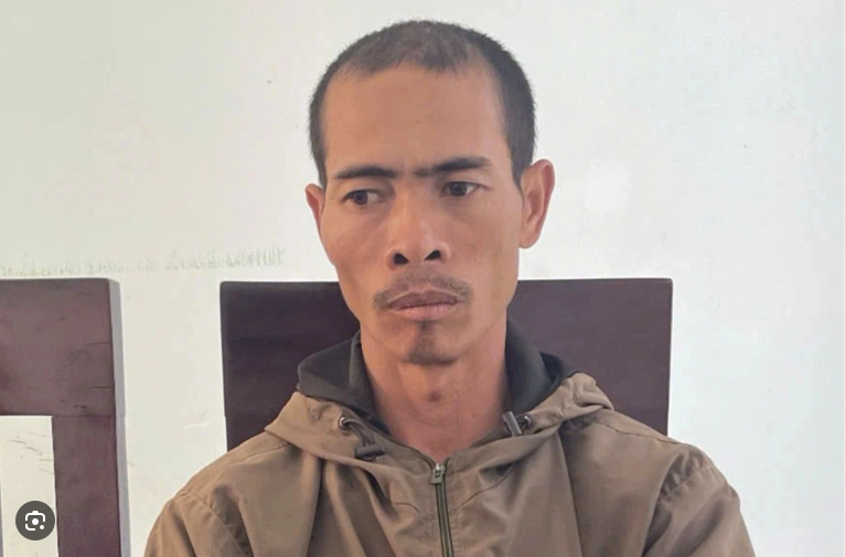 Đối tượng Đặng Văn Thêm tại cơ quan điều tra - Ảnh: Công an cung cấp