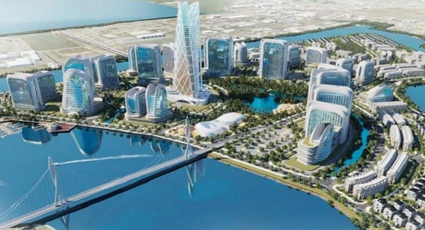 Phối cảnh cù lao Bến Đình.