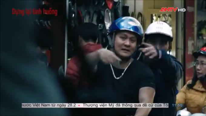 Hình ảnh được bản tin An ninh toàn cảnh dựng lại.