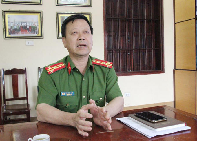 Đại tá Hà Minh Tân thông tin về công tác đảm bảo an ninh trật tự tại Lễ hội Đến Hùng.
