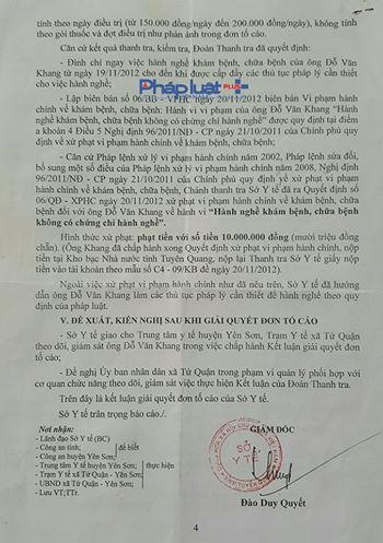 Tuy&ecirc;n Quang: Từng bị phạt 10 triệu đồng,