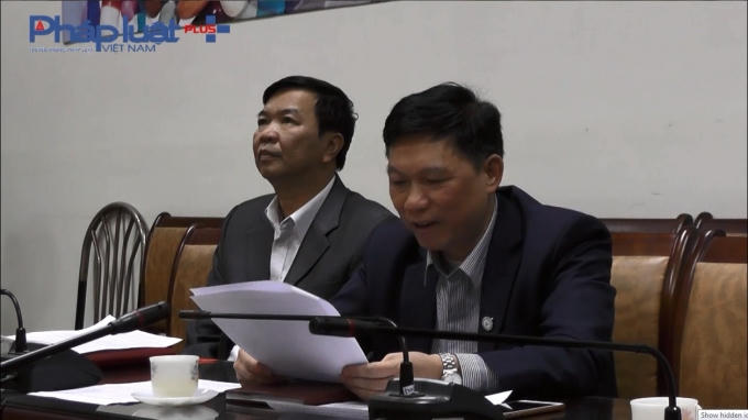 Ông Trần Quý Tường - Phó cục trưởng Cục Quản lý khám, chữa bệnh (bên phải) trong buổi làm việc với Phapluatplus.vn.