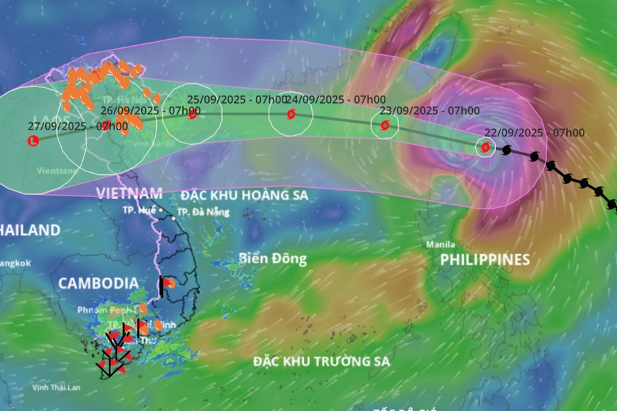 Sau khi vào Biển Đông, siêu bão Ragasa đã vượt qua Yagi 2024 để trở thành cơn bão mạnh nhất trong lịch sử trên Biển Đông.