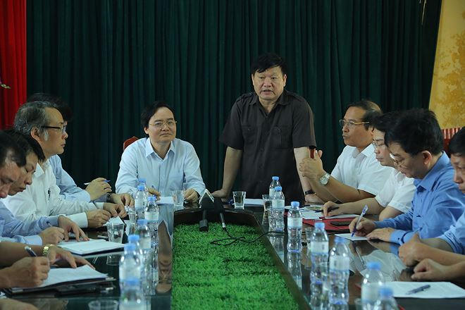 Bộ trưởng Phùng Xuân Nhạ làm việc tại Hưng Yên ngày 31/3