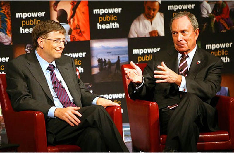 Quỹ Billgate và Bloomberg đã cam kết chi hơn 1 tỷ đô la Mỹ cho hoạt động chống thuốc lá toàn cầu.