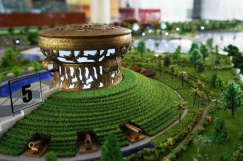 Một hạng mục trong công viên 2000 tỷ của tỉnh Thanh Hoá.