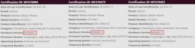 Moto G6 series sẽ c&oacute; m&agrave;n h&igrave;nh 18:9 với viền mỏng hơn, lộ chip sử dụng cho G6 Play