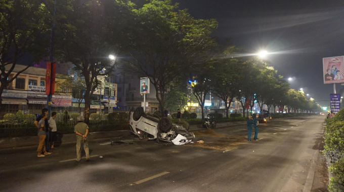 Hiện trường vụ tai nạn.