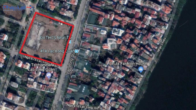 Lô đất D7 nằm tại phường Phú Thượng, quận Tây Hồ, TP Hà Nội