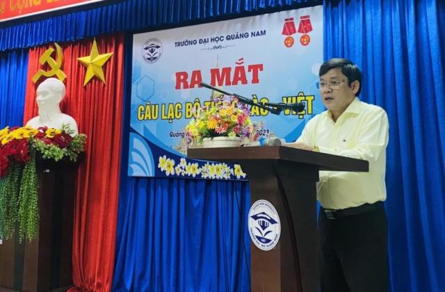 Trường Đại học Quảng Nam ra mắt Câu lạc bộ tiếng Lào - Việt vun đắp tình hữu nghị hai nước