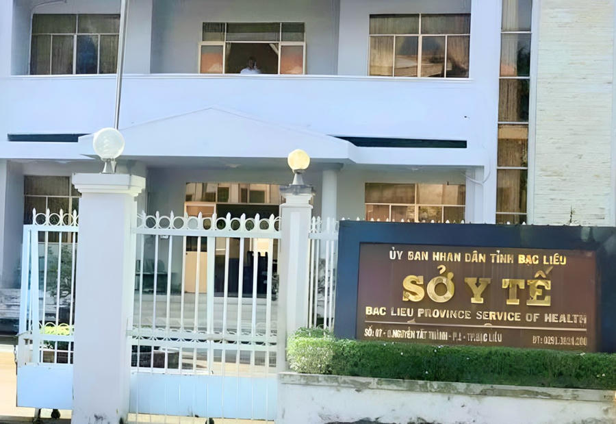 Sở Y tế tỉnh Bạc Liêu.