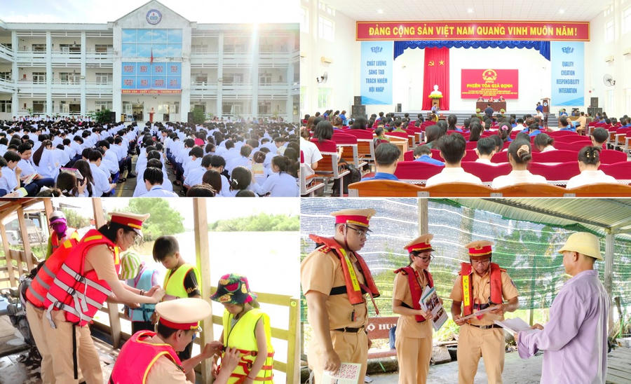 Phòng Cảnh sát giao thông Công an tỉnh Bạc Liêu, thường xuyên tuyên truyền, phổ biến pháp luật, hướng dẫn người dân tham gia giao thông an toàn bằng nhiều hình thức.