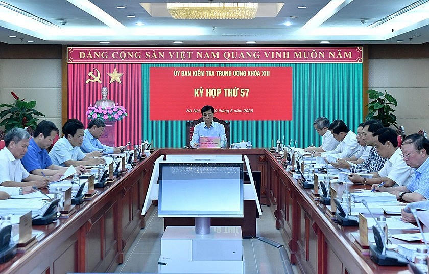 Quang cảnh một phiên họp của Ủy ban Kiểm tra Trung ương.