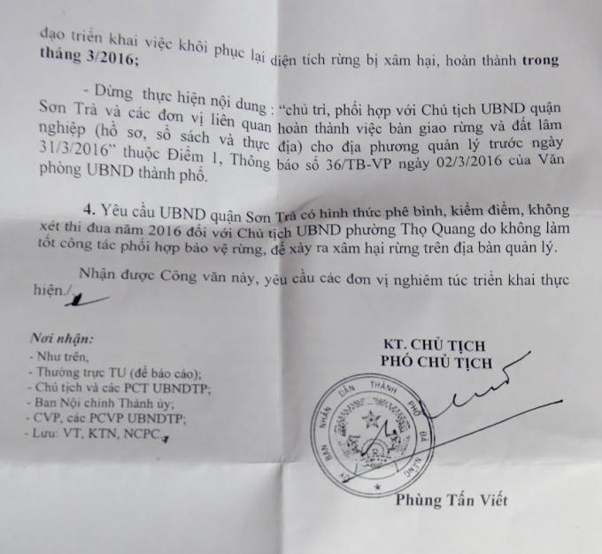 Đ&agrave; Nẵng: Xem x&eacute;t tr&aacute;ch nhiệm của &ldquo;sếp&rdquo; kiểm l&acirc;m để xảy ra nhiều vụ ph&aacute; rừng lớn