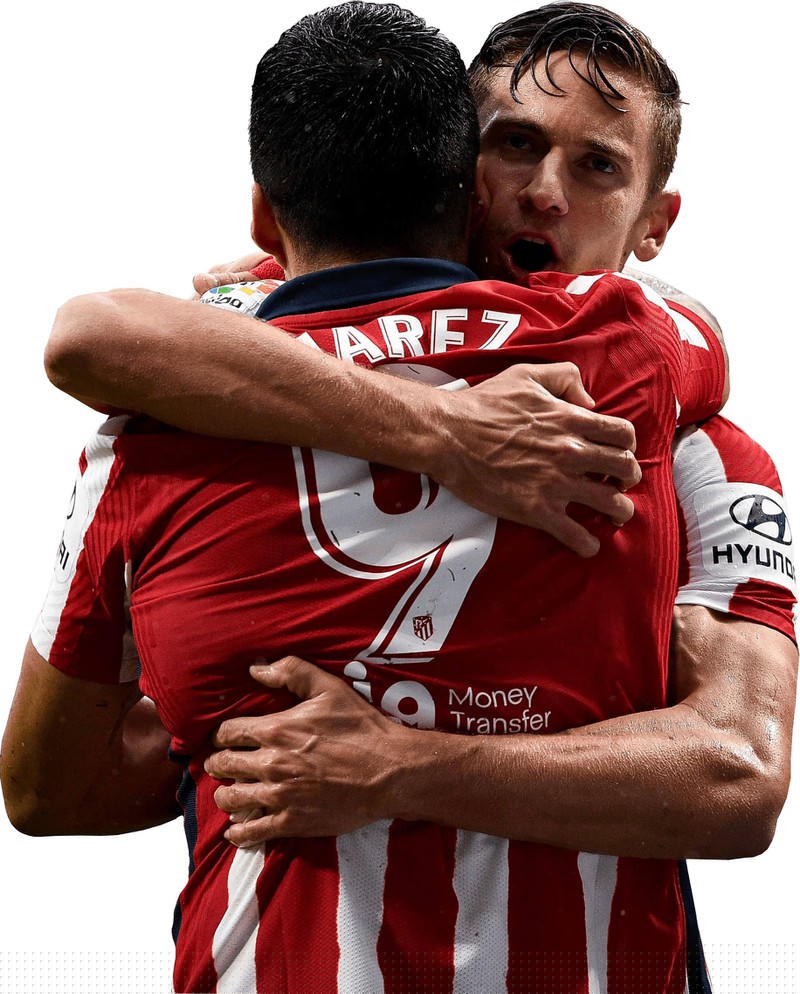 Suarez và Llorente trở thành cặp bài trùng ăn ý trong màu áo Atletico Madrid.  