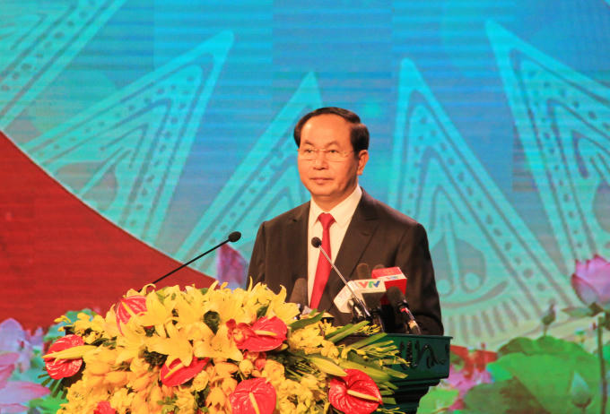 Chủ tịch nước CHXHCN VN Trần Đại Quang đã tham dự và phát biểu tại Lễ kỷ niệm 70 năm Ngày Bác Hồ lần đầu tiên về thăm tỉnh Thanh Hóa (20/2/1947 - 20/2/2017).