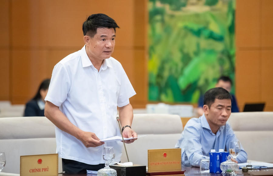 Viện trưởng Viện Kiểm sát nhân dân tối cao Nguyễn Huy Tiến. Ảnh: VGP