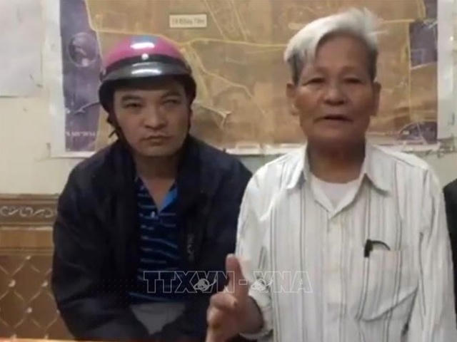 Đối tượng chống đối tại Đồng Tâm bị bắt giữ. ảnh TTX