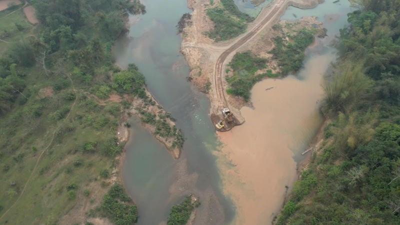 Khu vực hoạt động khai thác khoáng sản của Công ty cổ phần Liên doanh gạch không nung Lạng Sơn.