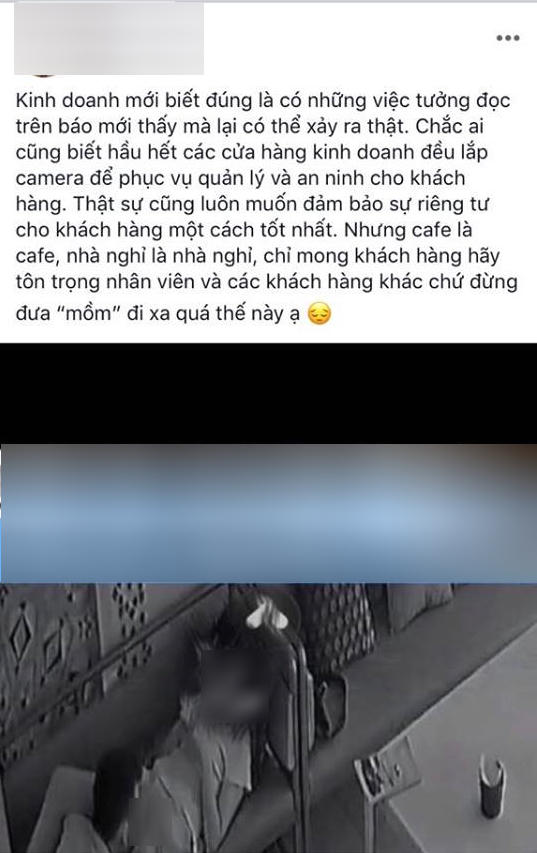 Dòng cảm xúc ngán ngẩm của nữ chủ quán.