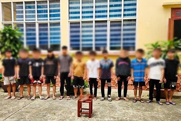 Các đối tượng bị bắt giữ.