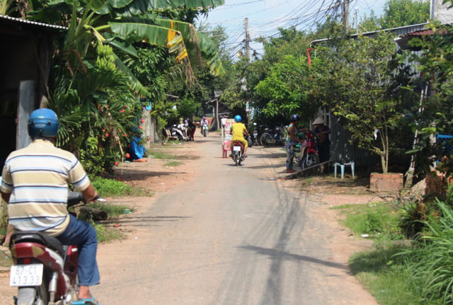 Hiện trường ông Bến bị đâm tử vong. (Ảnh: báo Dân trí)