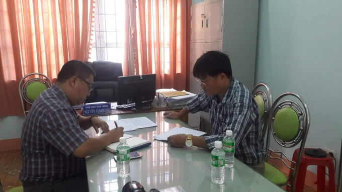 ông Nguyễn Minh Thắng- Cán bộ địa chính xã Ea Kly cũng không biết lô đất tranh chấp nằm ở đâu.