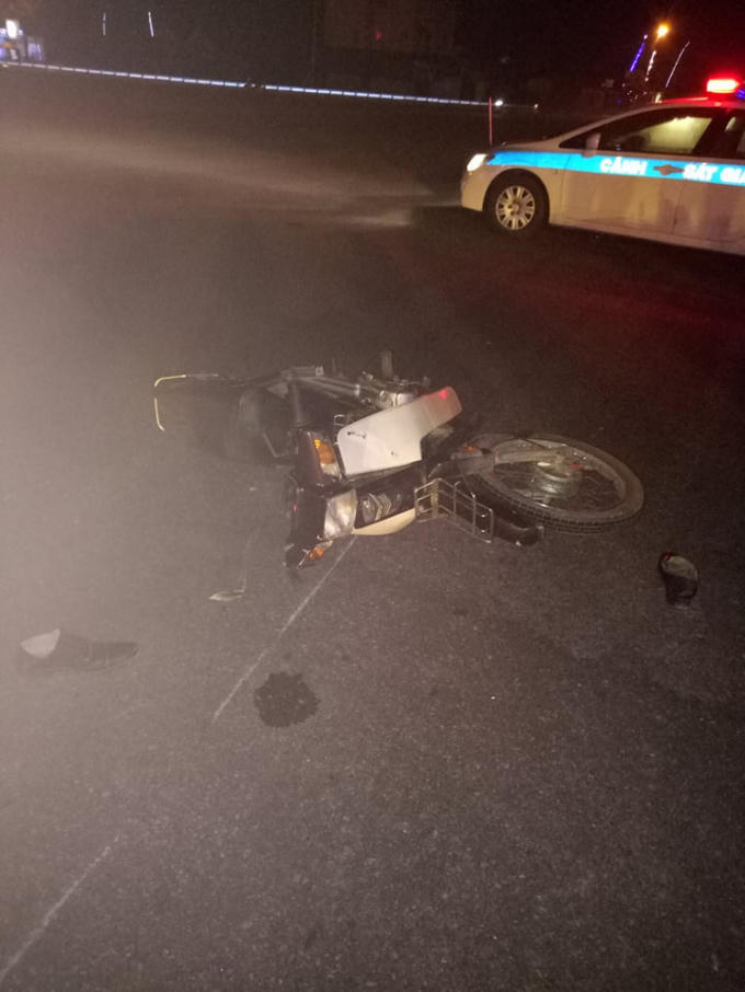 Hiện trường vụ tai nạn.