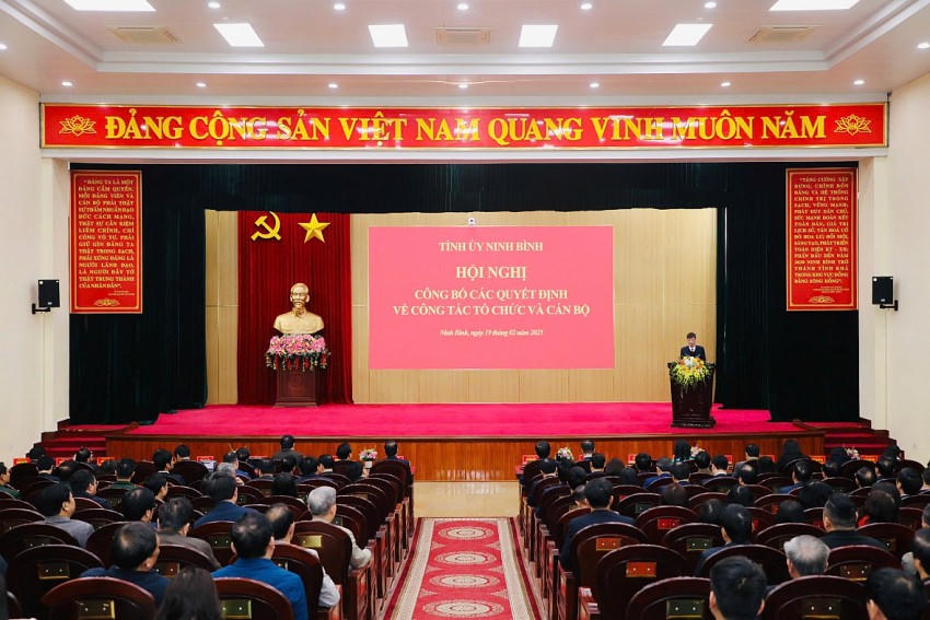Ninh Bình kết thúc hoạt động, sát nhập nhiều tổ chức Đảng, thành lập mới 2 Đảng bộ.