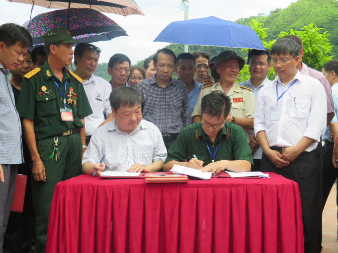 Lễ bàn giao đài tưởng niệm 468.