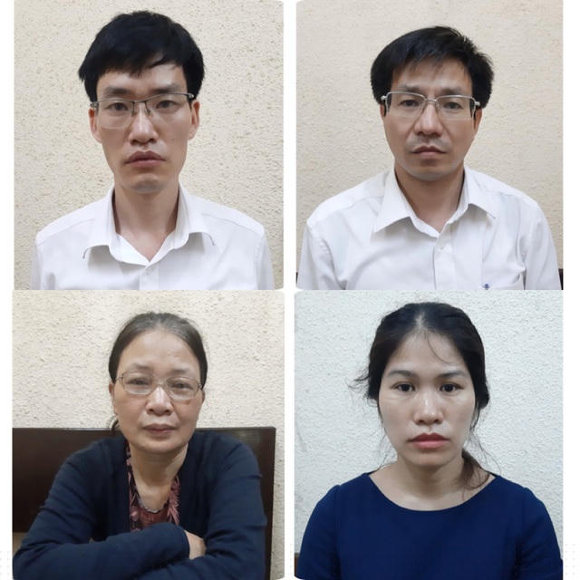 4 bị can trong vụ án.