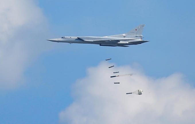 Máy bay ném bom Tupolev Tu-22M3. (Ảnh: Reuters)