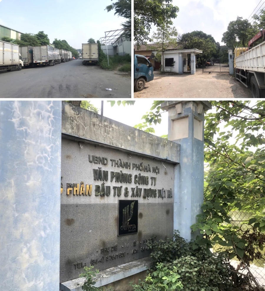 Theo thông tin tử UBND phường Đông Ngạc, dòng nước có màu đỏ bất thường được xác định có nguồn gốc từ Khu công nghiệp Phú Minh, “nhưng thực chất đó là đất của Công ty CP Đầu tư và Xây dựng Việt Hà”